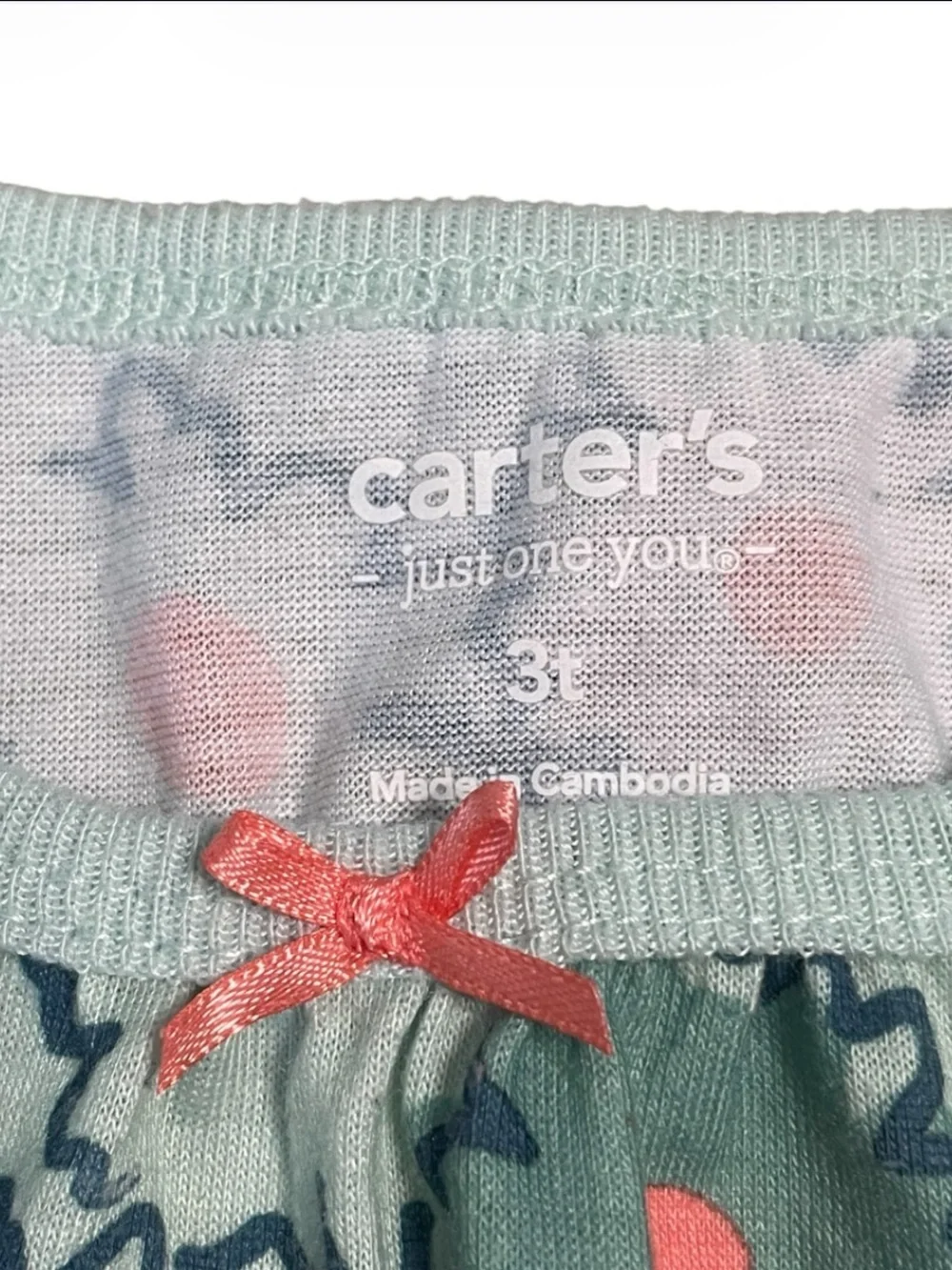 Carter's Mint Green Floral Toddler Girl Nightgown